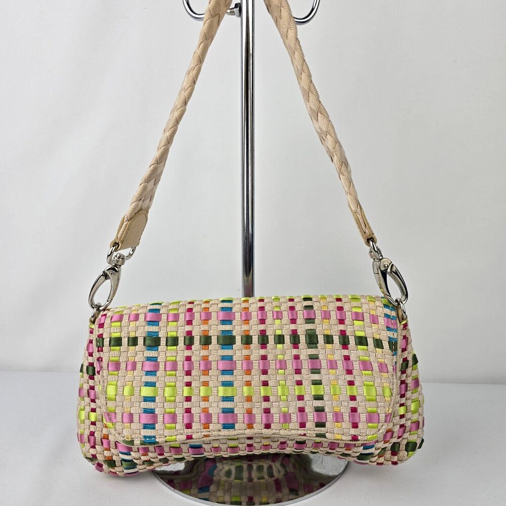 The Sak Colorful Woven Clutch Shoulder Purse